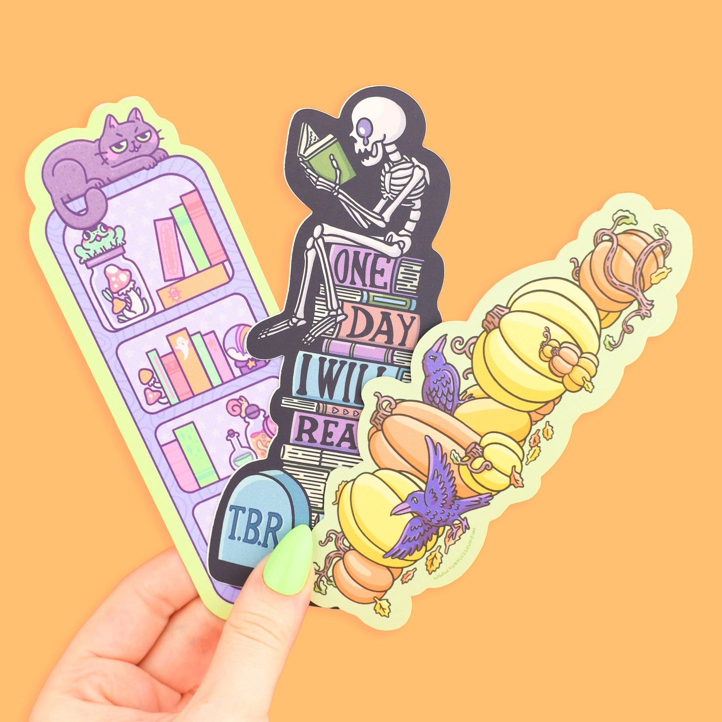 Witchy Bookshelf Halloween Bookmark