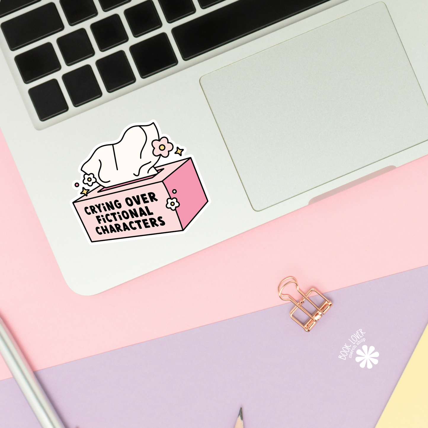 Crying Over Fictional Characters Stickers / Bookish Stickers: 3''