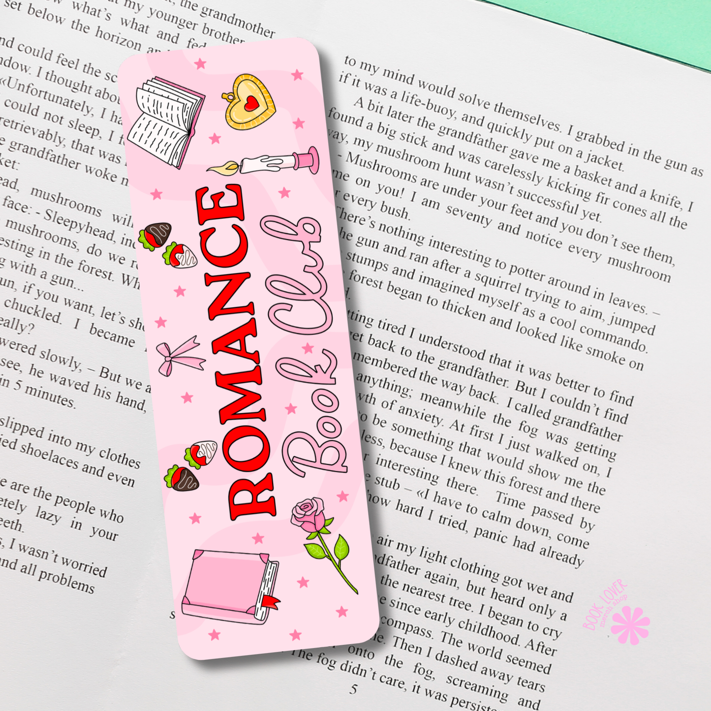 Romance Book Club Bookmark / Bookish Bookmark / Book Lover
