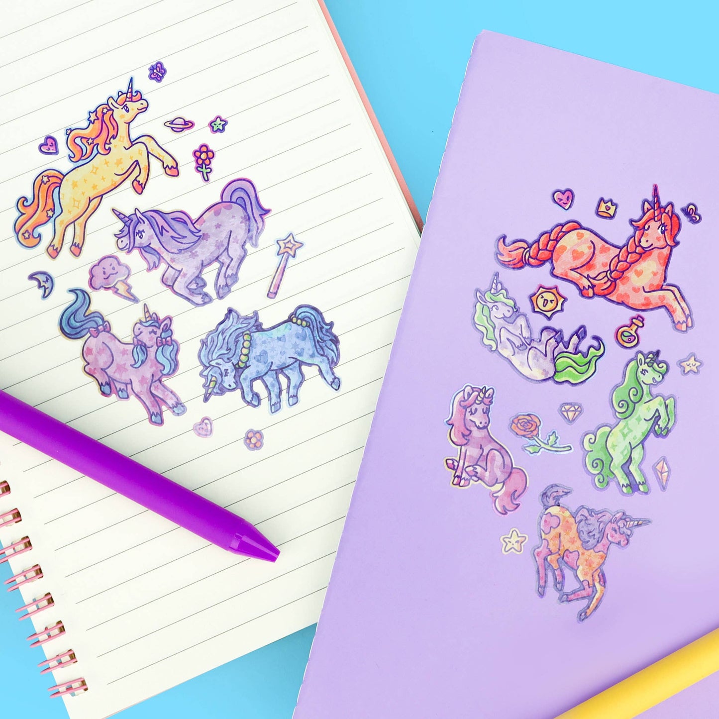 Magical Unicorns Sticker Sheet