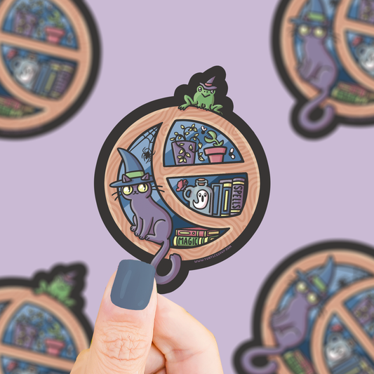 Spooky Halloween Window Vinyl Sticker