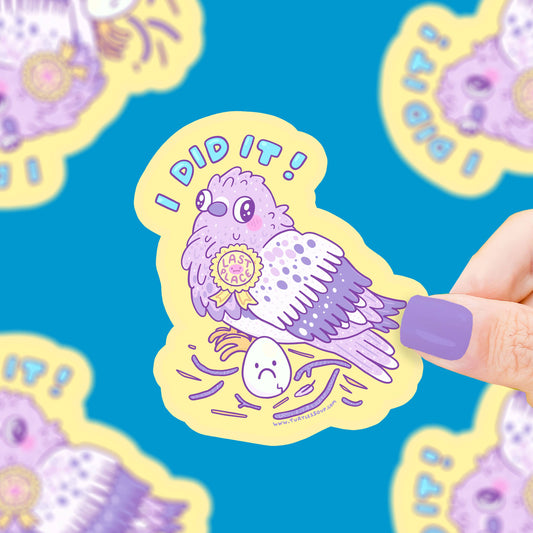 Last Place Pigeon Vinyl Sticker