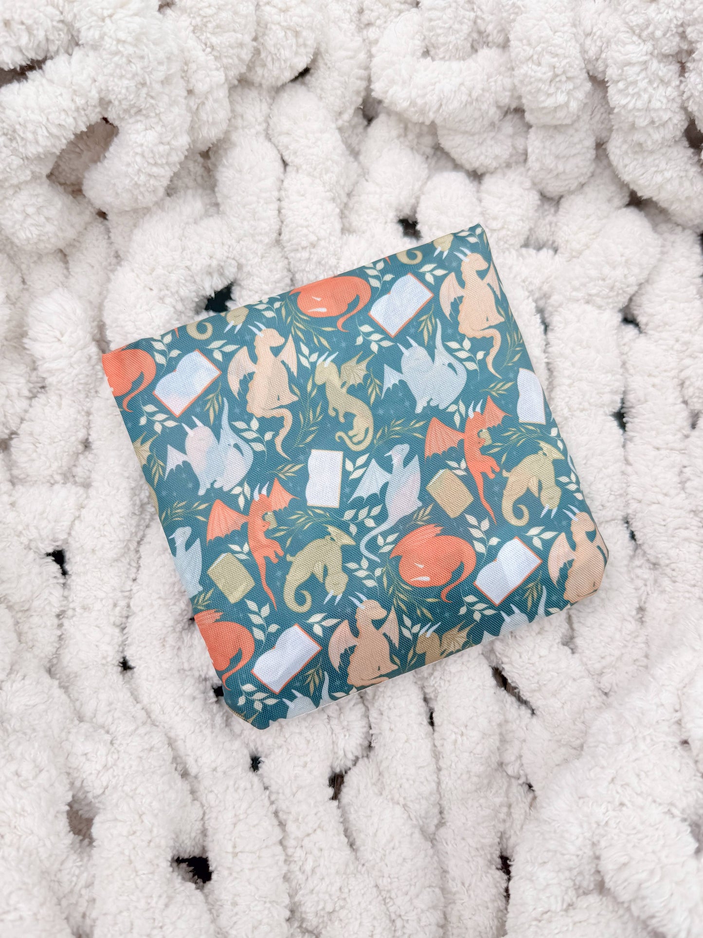 Littlest Book Dragons | Reusable Bookish Grocery Tote Bag