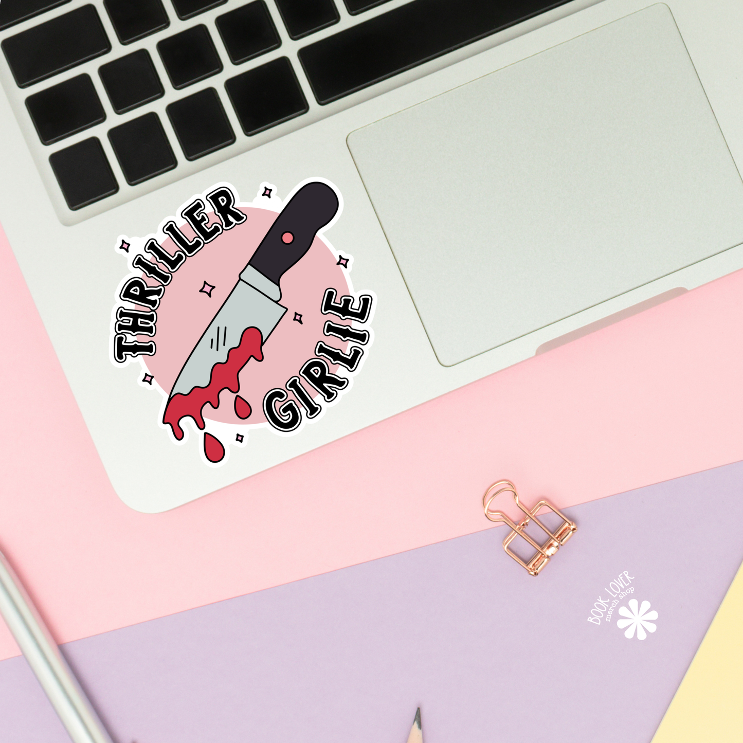 Thriller Girlie Stickers / Bookish Stickers / Book Lover: 3''