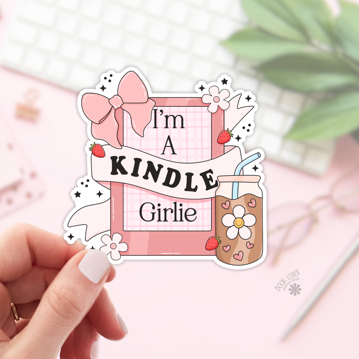 I'm a Kindle Girlie Stickers / Bookish Stickers / Book Lover: 3''