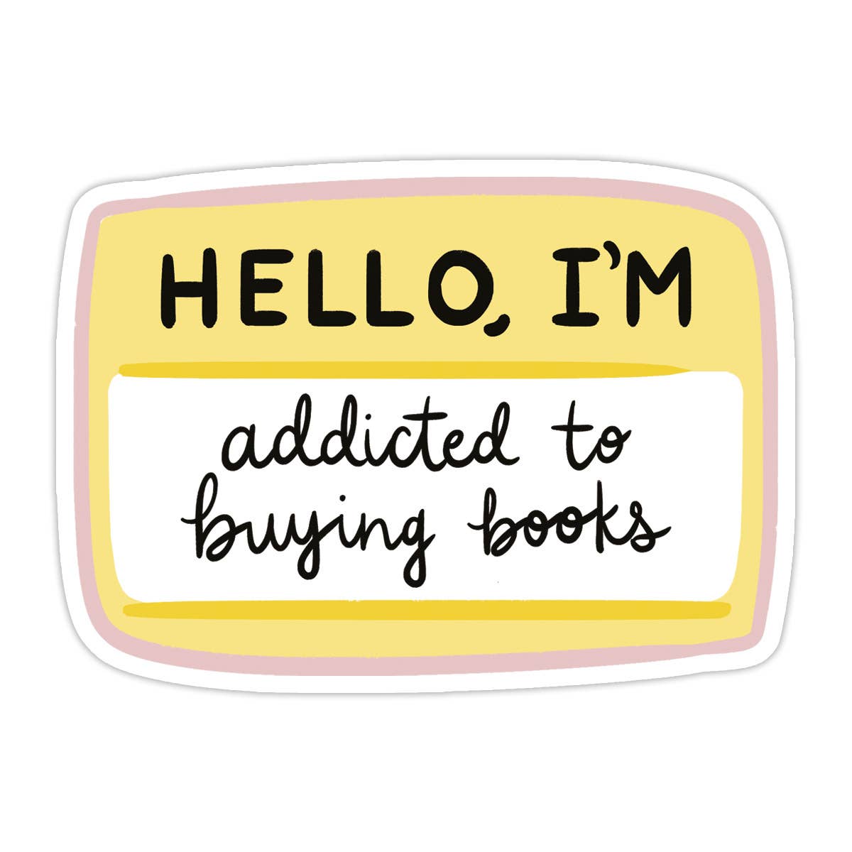 Buying Books Vinyl Sticker