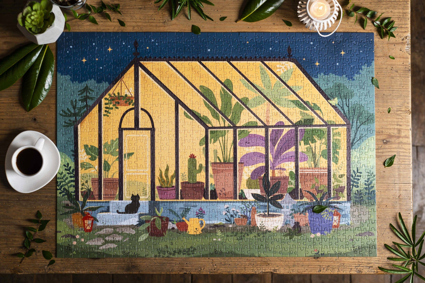 Midnight Greenhouse Puzzle - Trevell - 1000 pieces