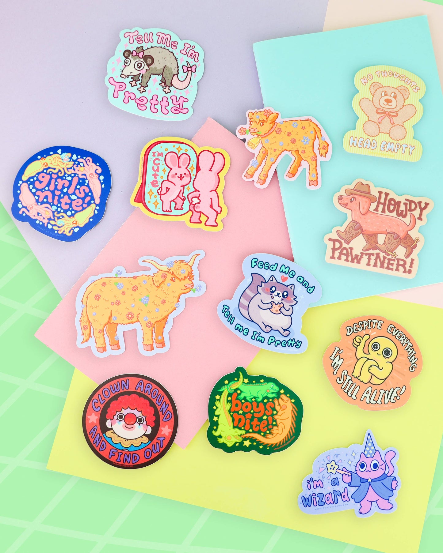 Highland Calf Vinyl Sticker