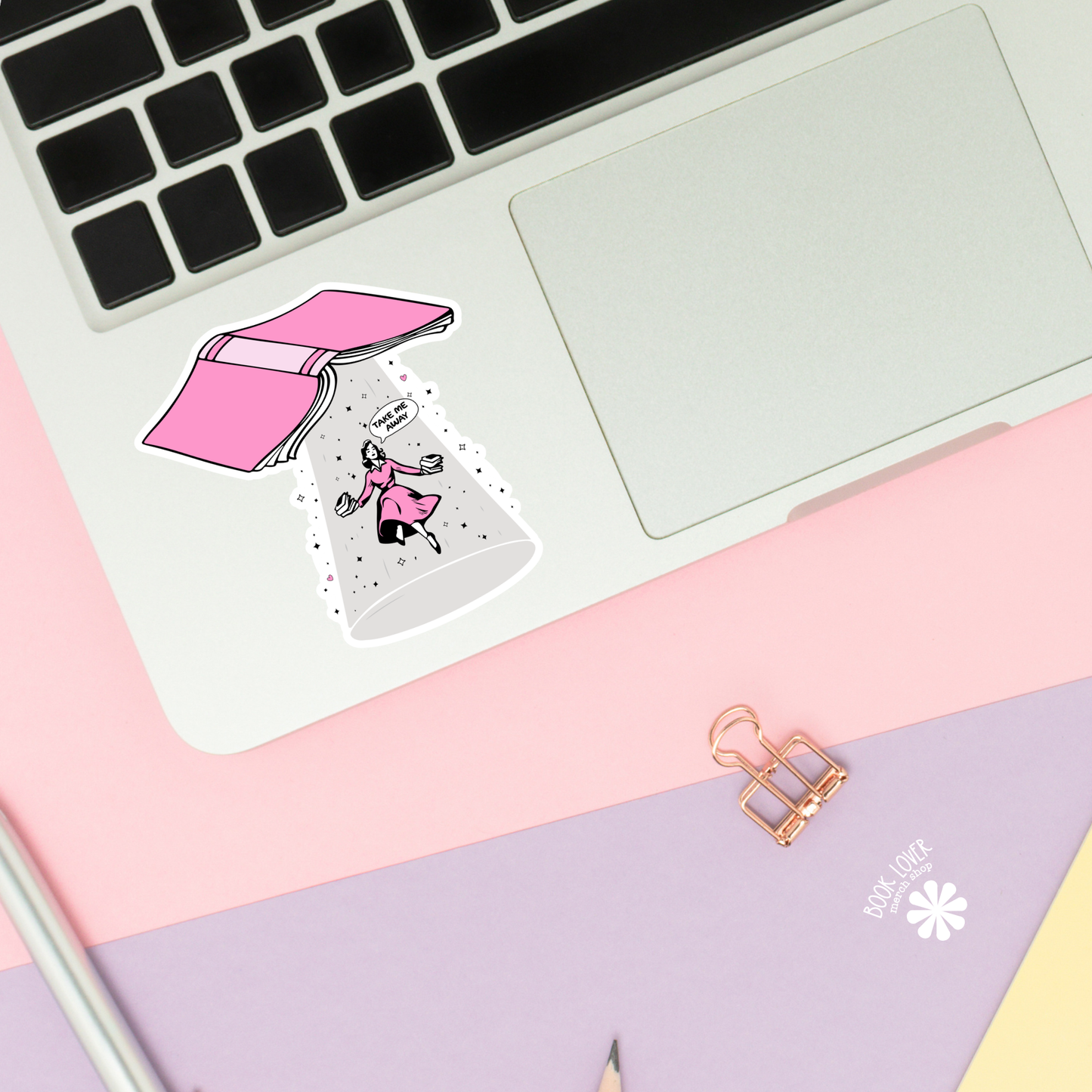 Take Me Away Stickers / Bookish Stickers / Book Lover Gift: 3''
