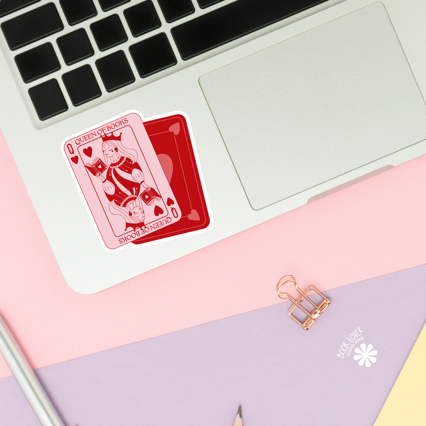 Queen Of Books Stickers / Bookish Stickers / Book Lover Gift: 3''