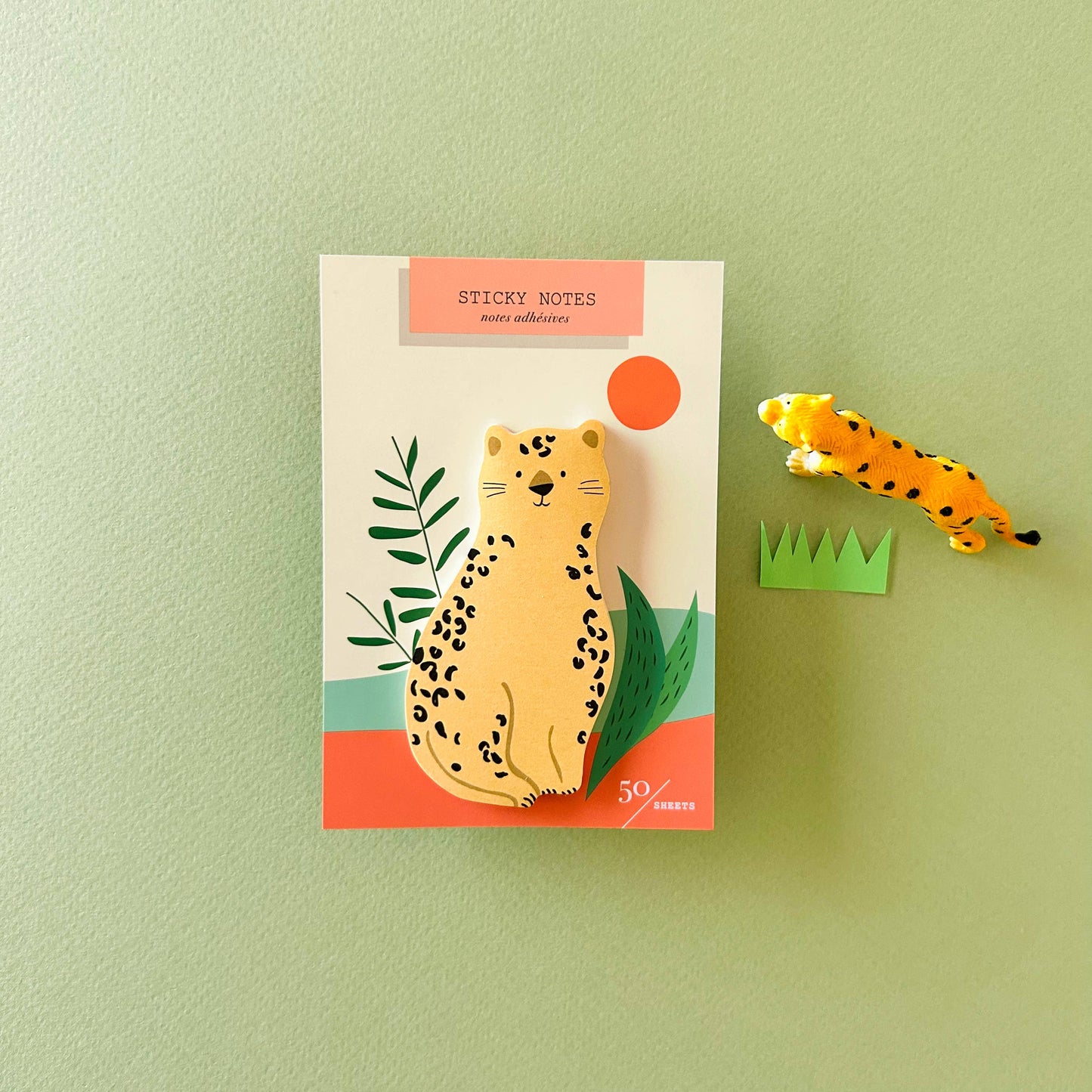 Cheetah Die Cut Sticky Notes