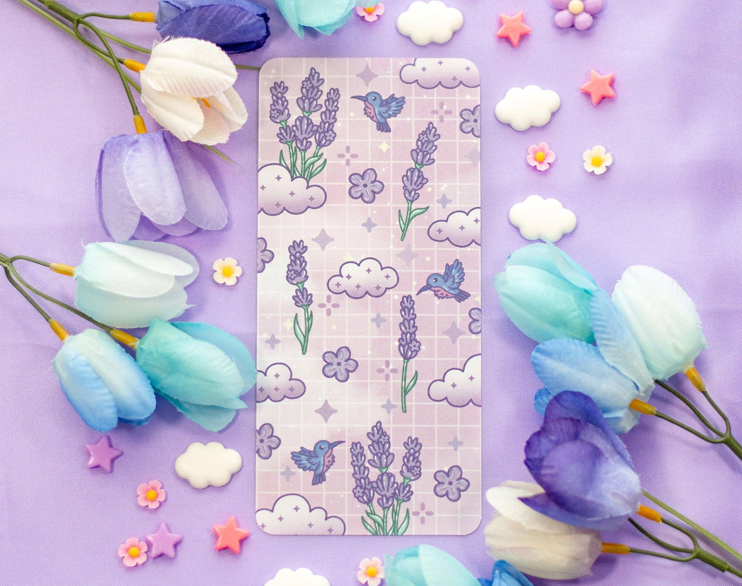 Lavender Dreams Reading Log Bookmark