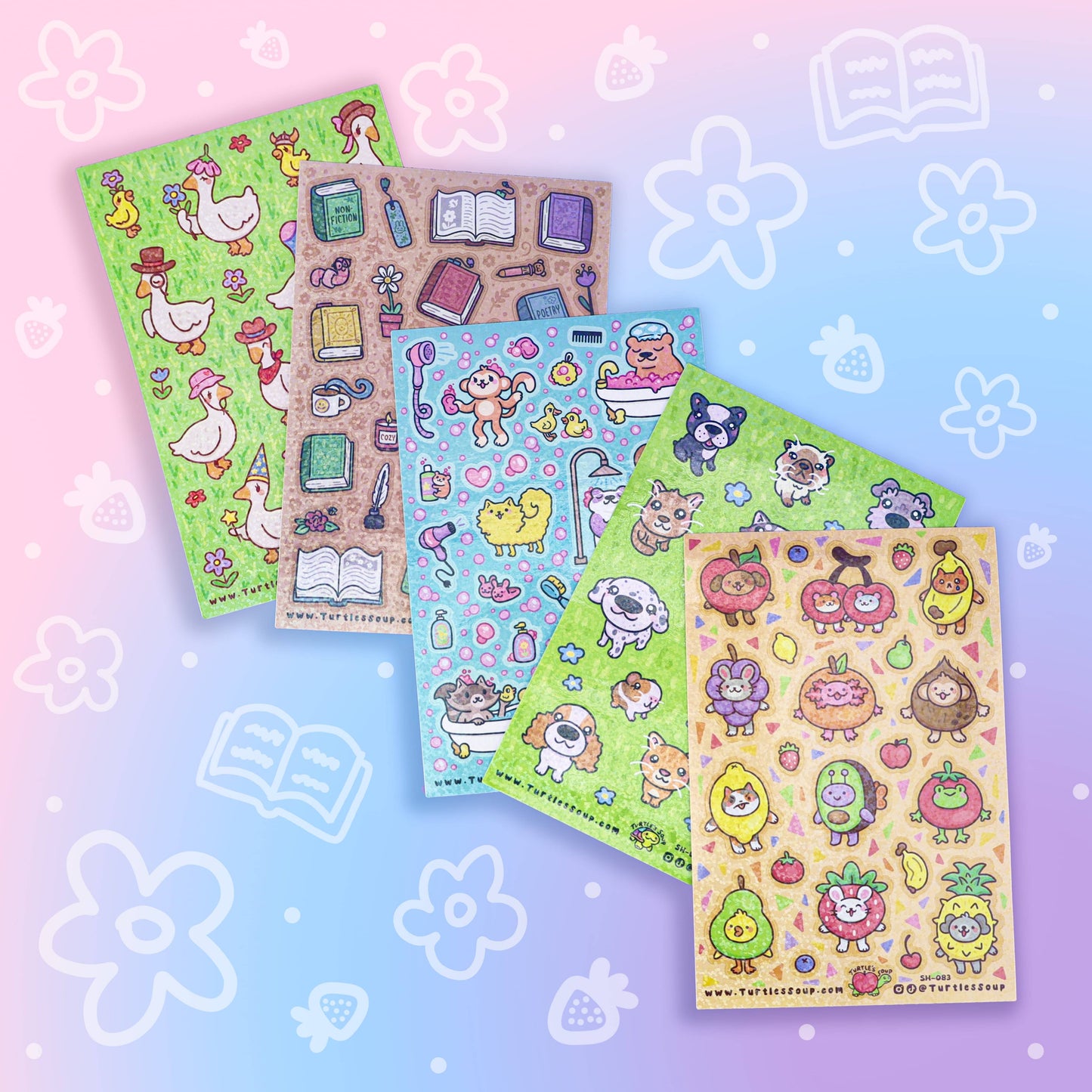 Ducks with Hats Sticker Sheet