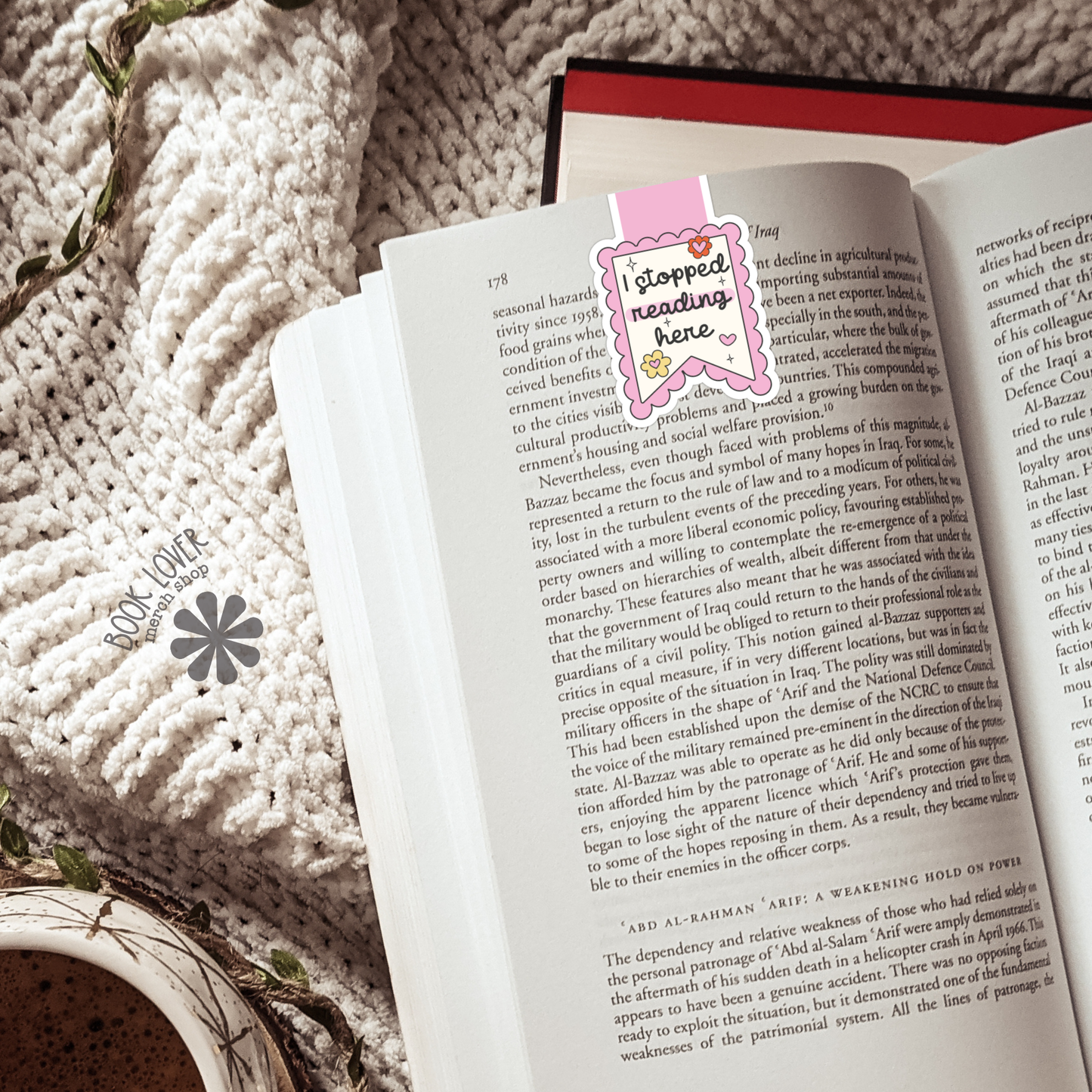 I Stopped Reading Here Magnetic Bookmark / Bookish Bookmark