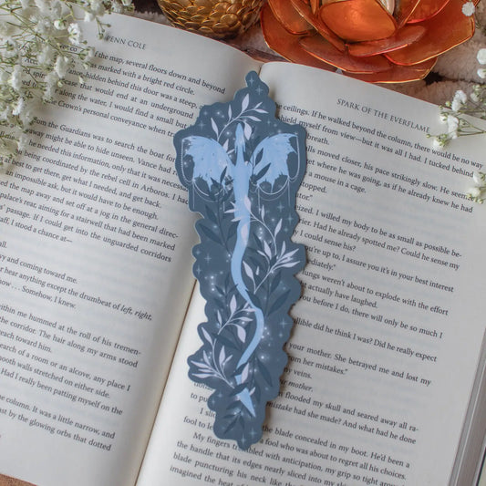 Flying Moon Dragon Die-Cut Bookmark