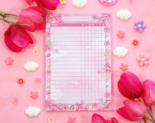 Sakura Habit Tracker Notepad