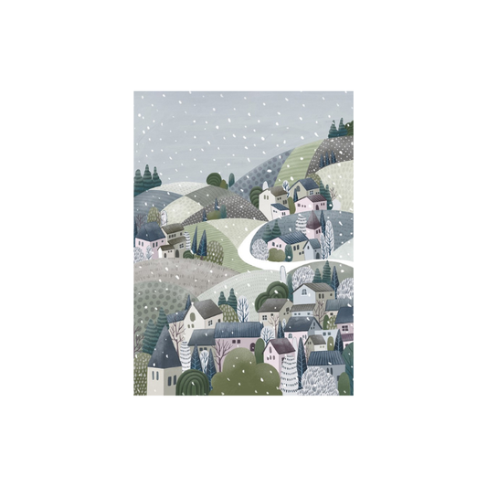Mini puzzle The Winter Village - Trevell - 99 pieces