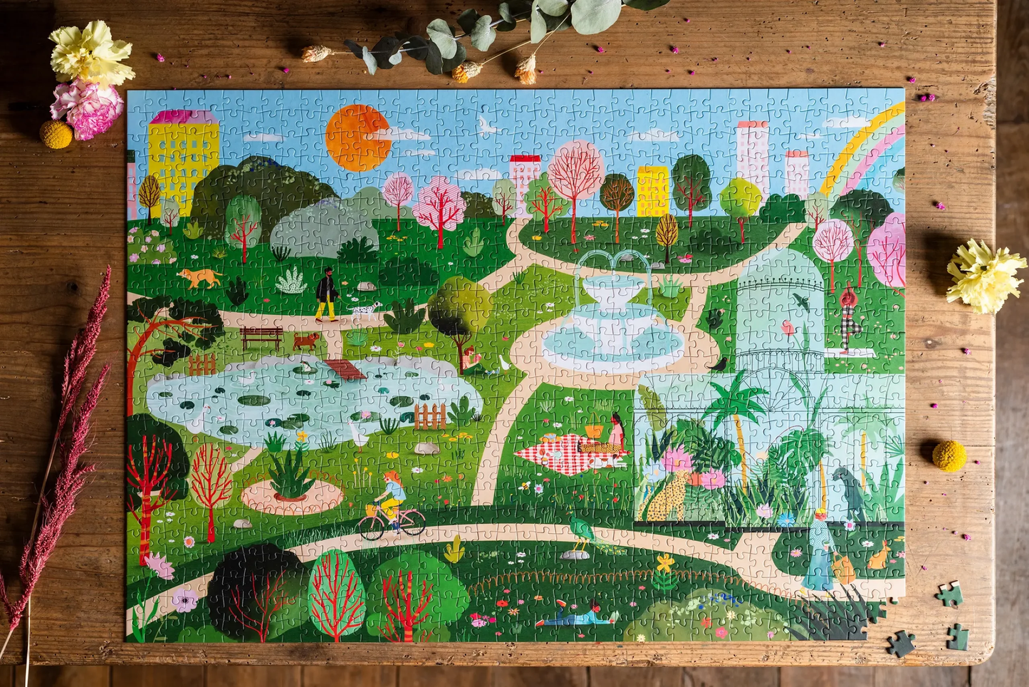 Chilling In Park Jigsaw Puzzle - Trevell - 1000 pieces