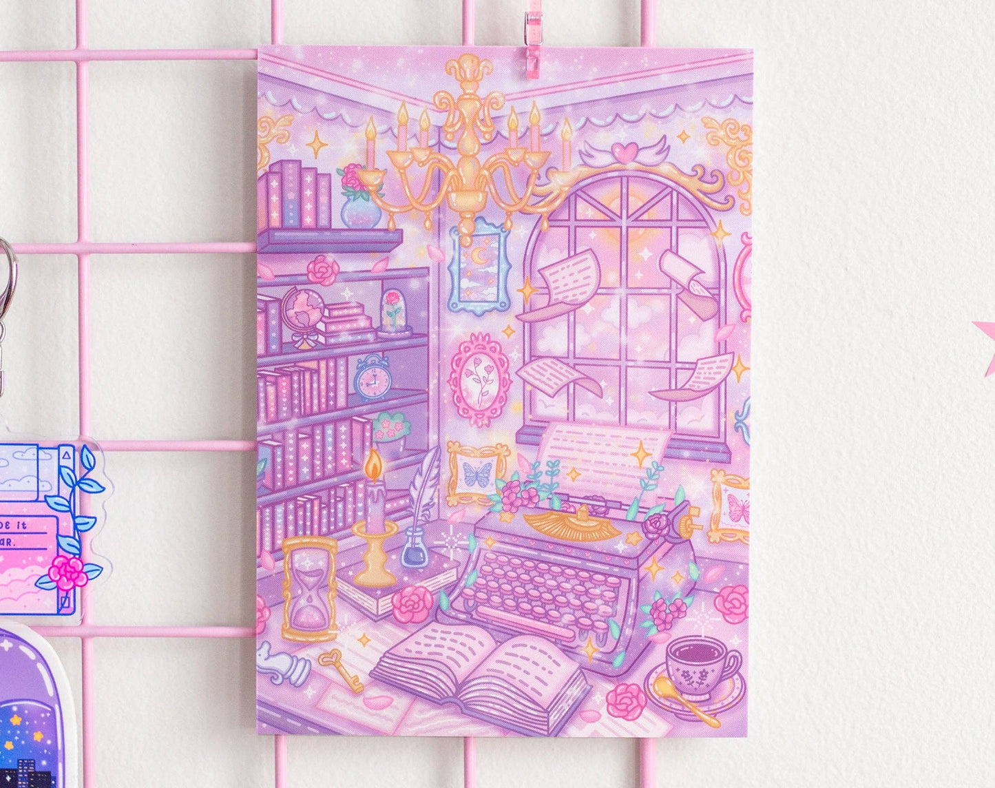 Pastel Academia Art Print