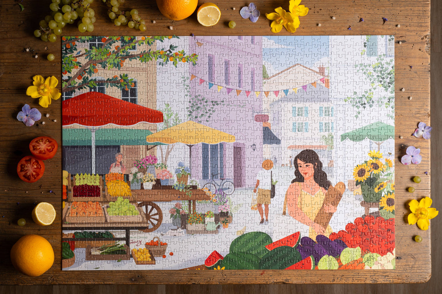 Market Day — Trevell puzzle — 1000 and 2000 pieces: 1000 pieces