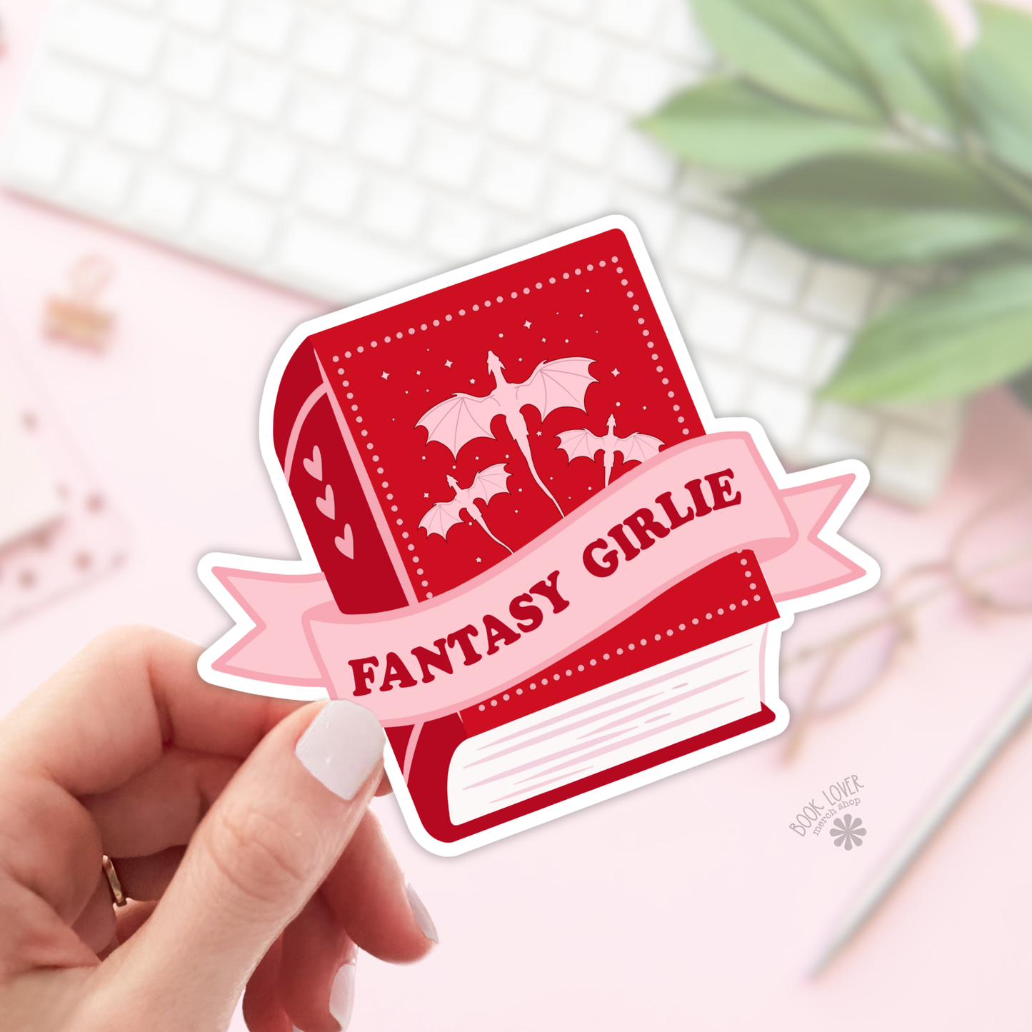 Fantasy Girlie Stickers / Bookish Stickers / Book Lover Gift: 3''