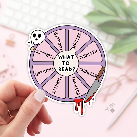 What to Read Thriller Stickers / Bookish Stickers: 3''