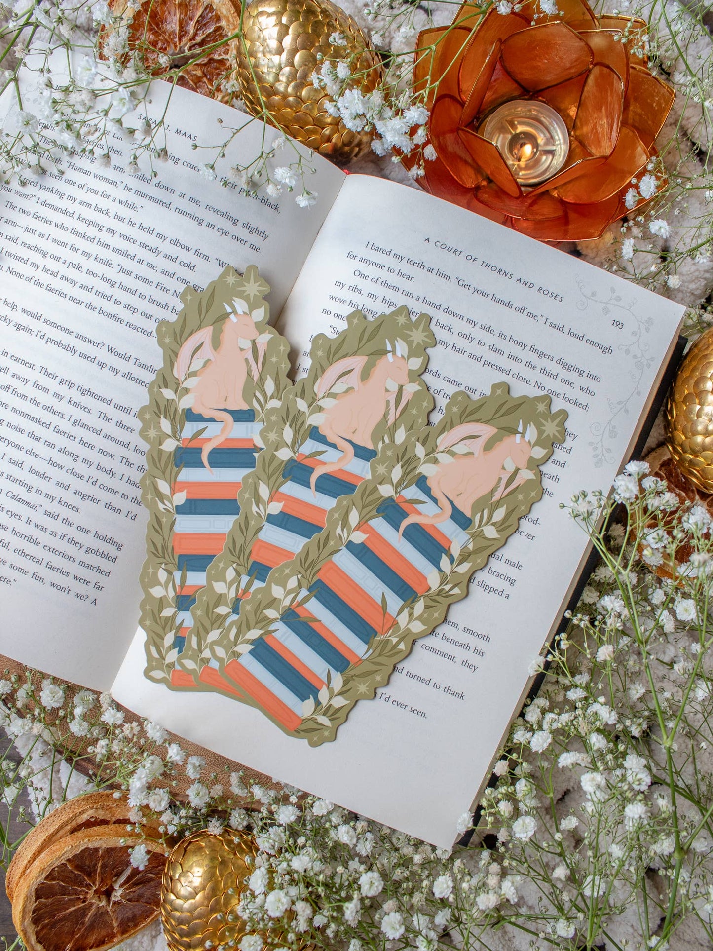 Bookstack Little Book Dragon Fantasy Bookmark