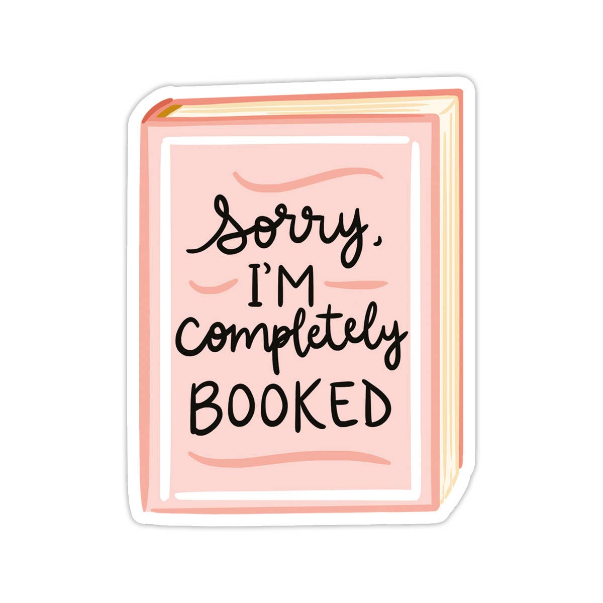 Completely Booked Vinyl Sticker