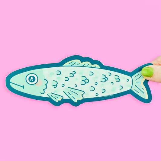 Sardine Fishy Long Vinyl Sticker