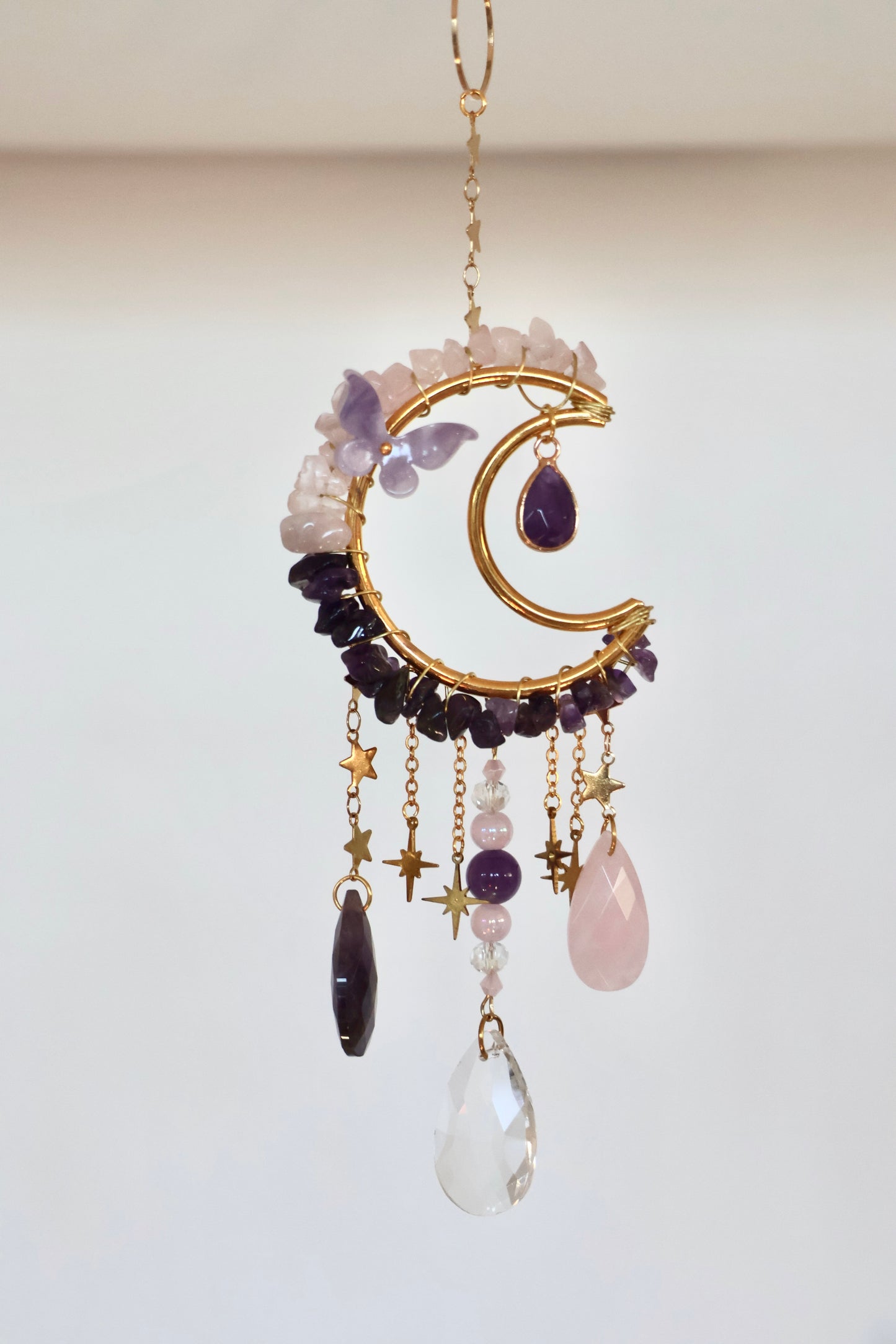 Crystal Sun Catcher - Gold - 001