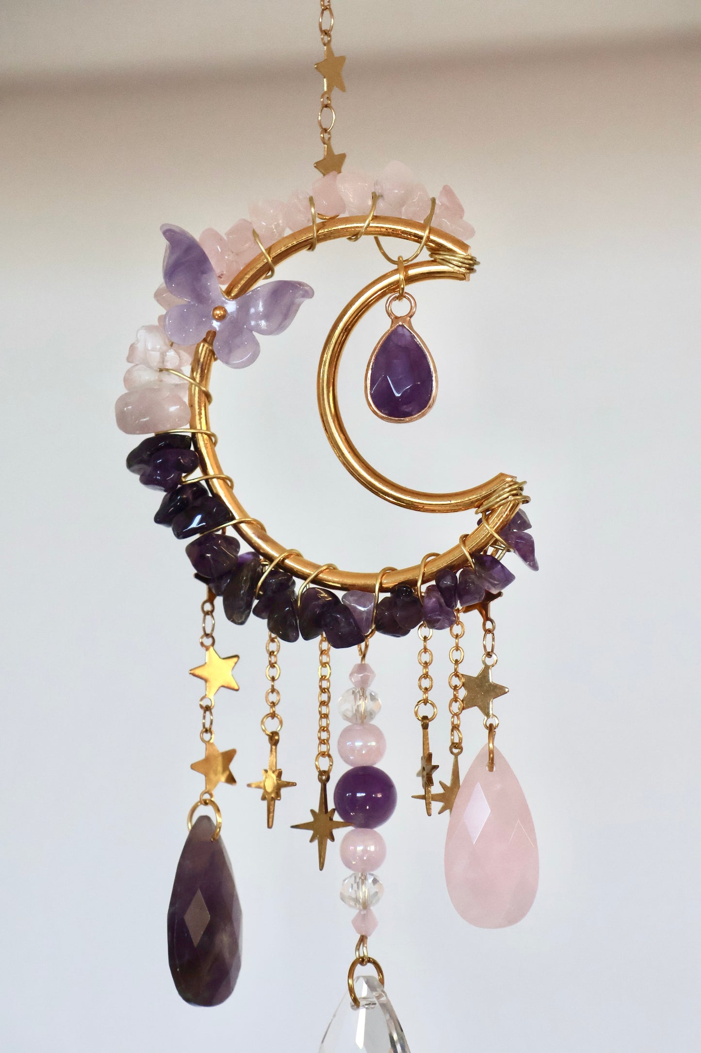 Crystal Sun Catcher - Gold - 001