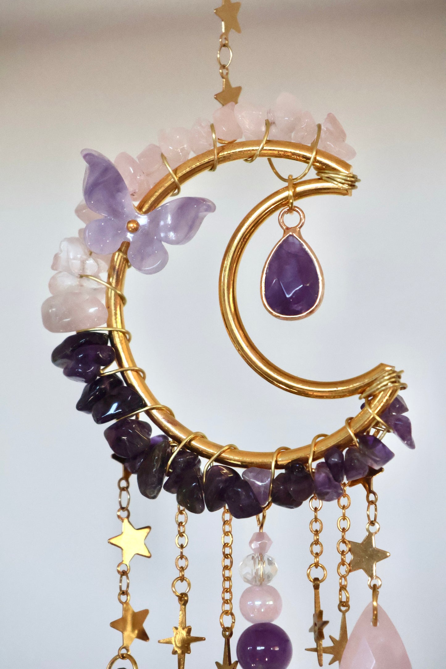 Crystal Sun Catcher - Gold - 001