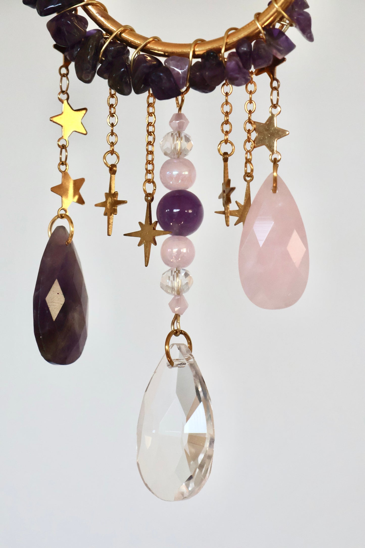 Crystal Sun Catcher - Gold - 001