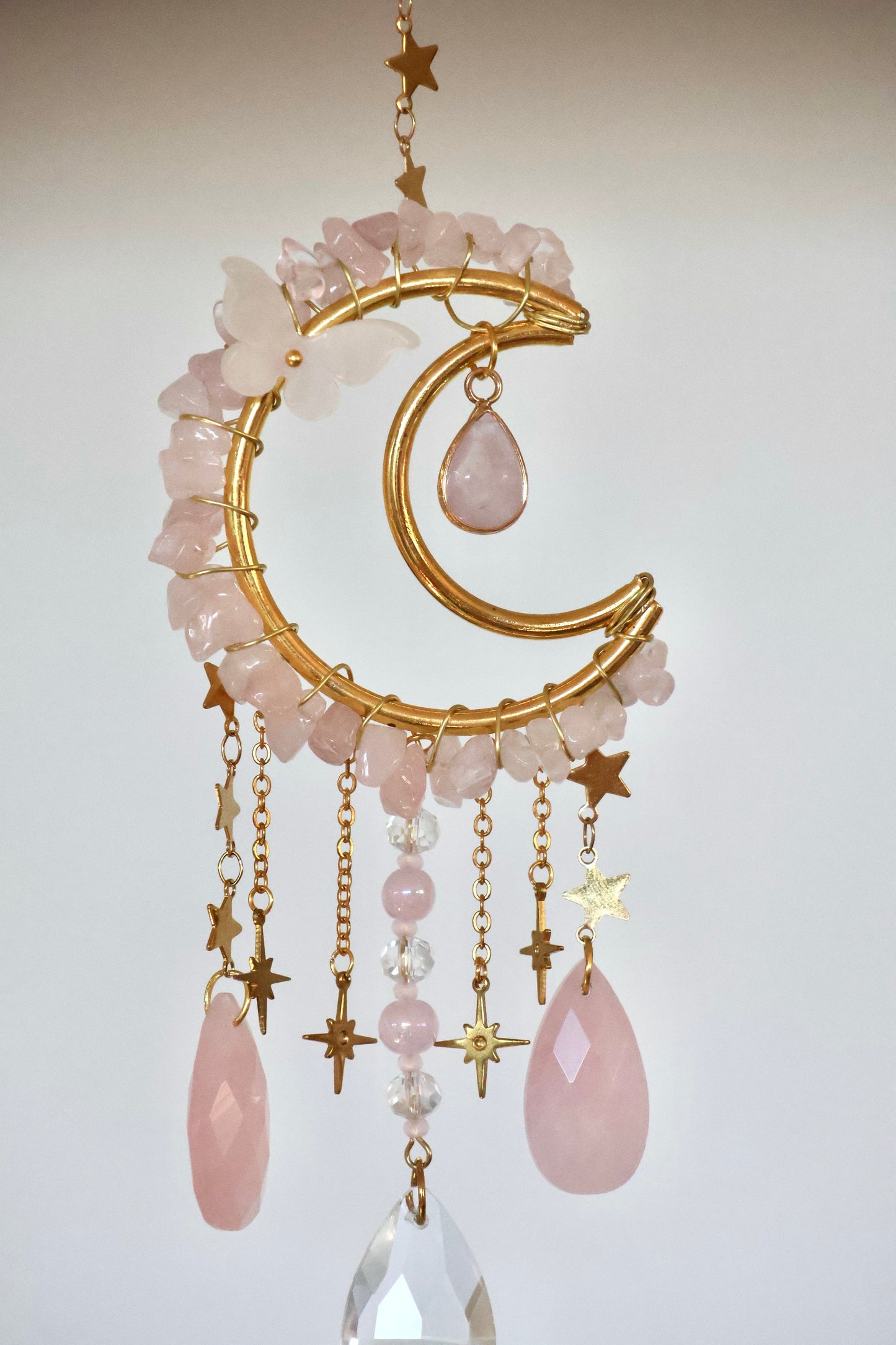 Crystal Sun Catcher - Gold - 002