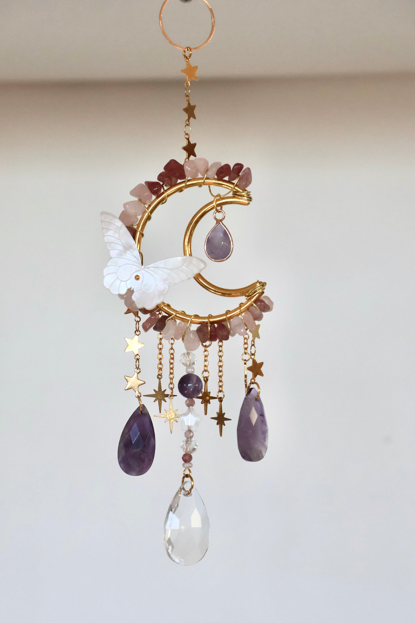 Crystal Sun Catcher - Gold - 003