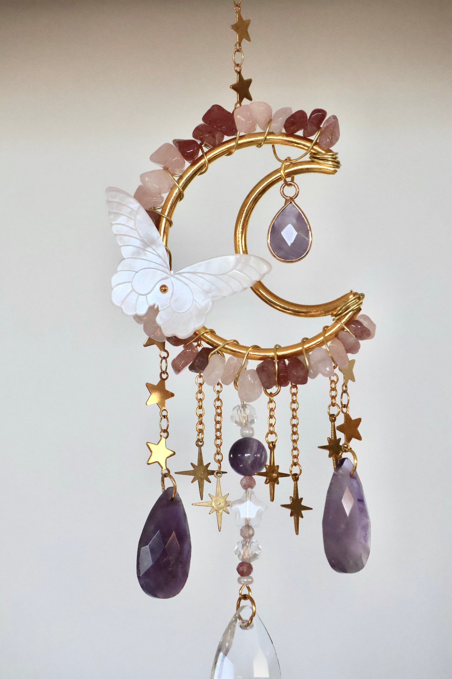 Crystal Sun Catcher - Gold - 003