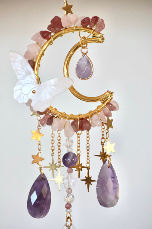 Crystal Sun Catcher - Gold - 003