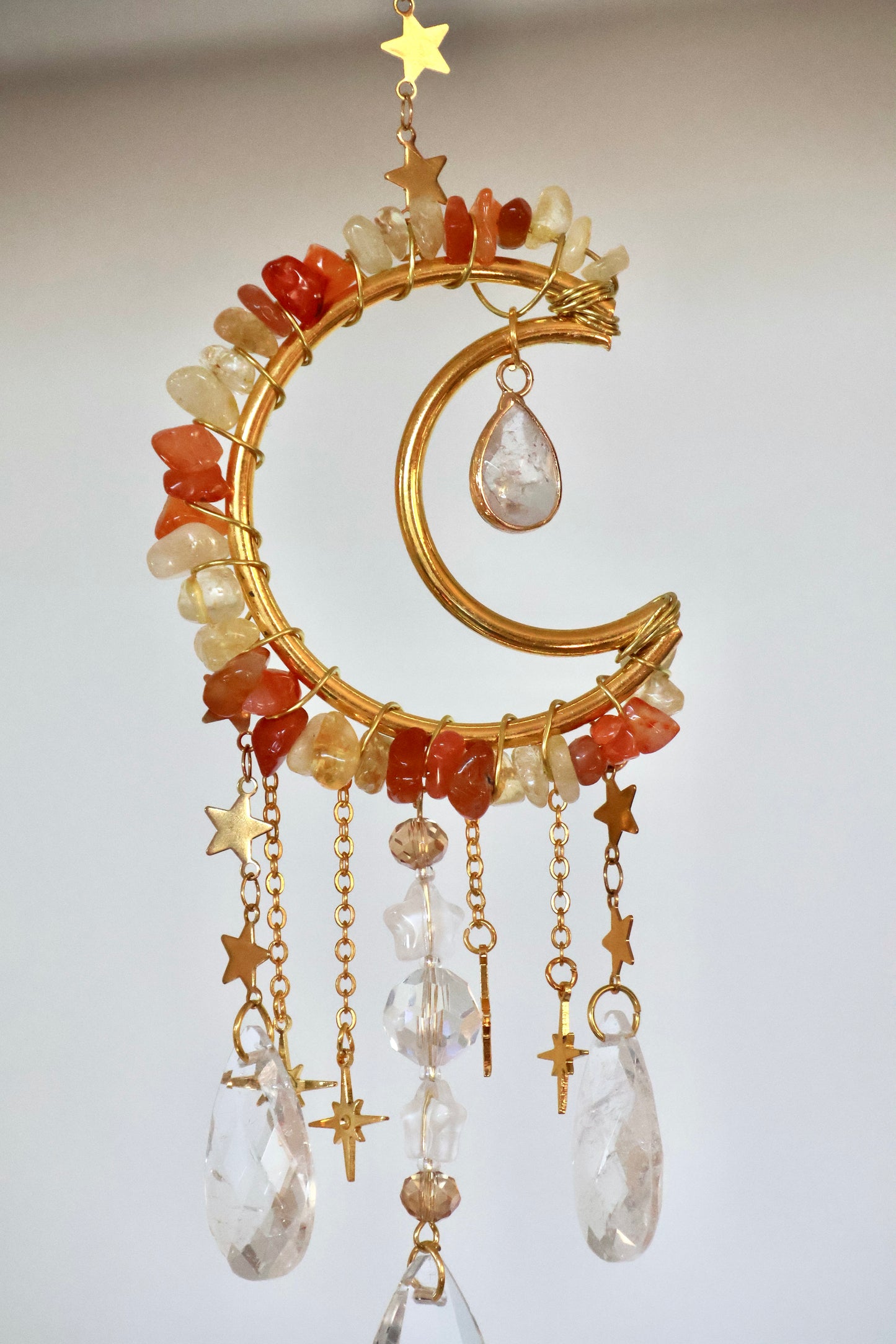 Crystal Sun Catcher - Gold - 005