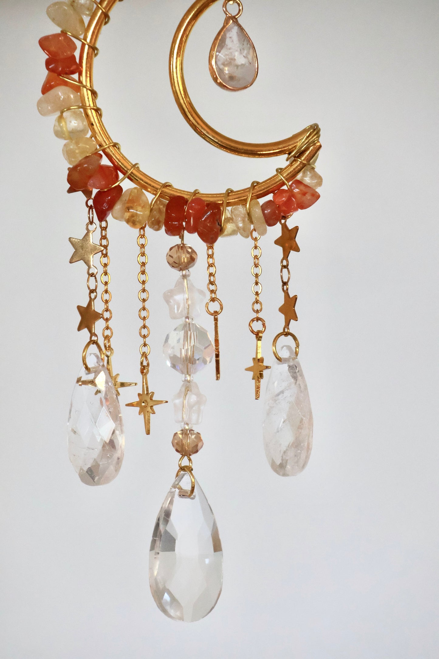 Crystal Sun Catcher - Gold - 005