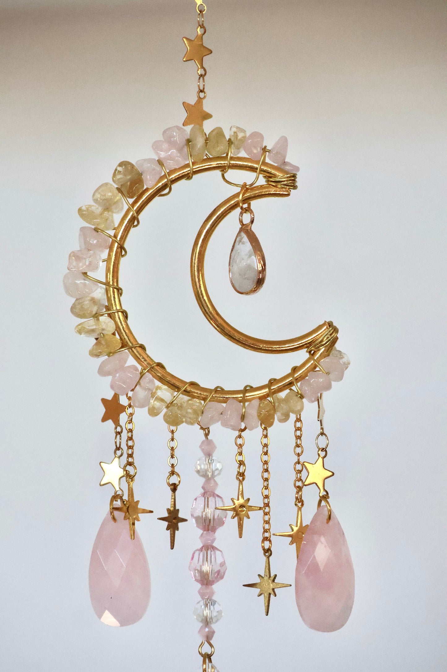 Crystal Sun Catcher - Gold - 006