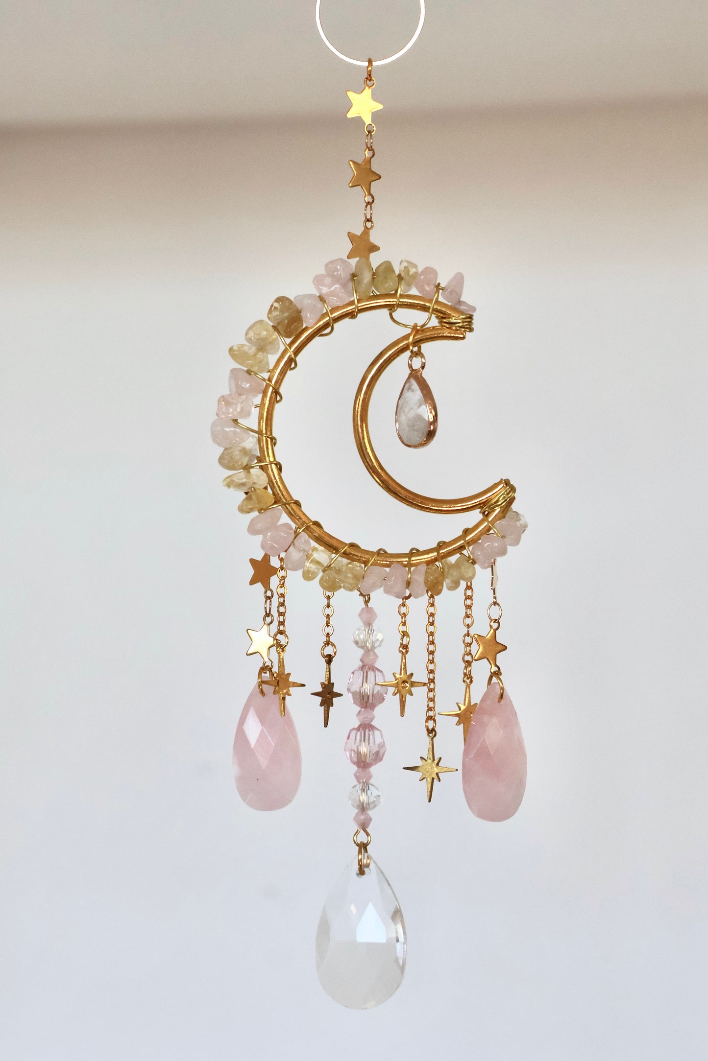 Crystal Sun Catcher - Gold - 006