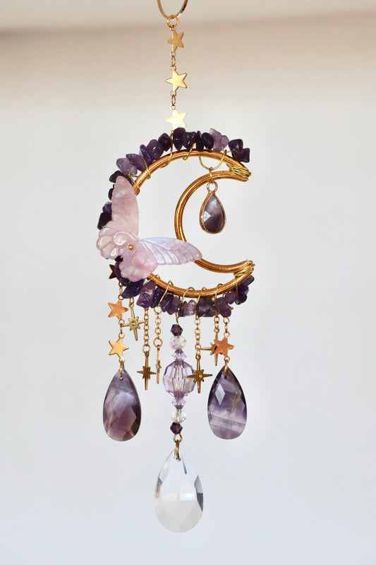 Crystal Sun Catcher - Gold - 007