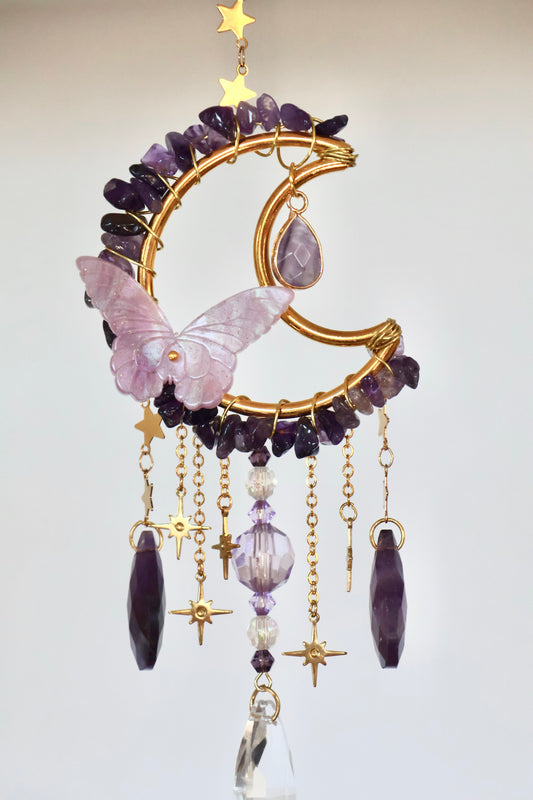 Crystal Sun Catcher - Gold - 008