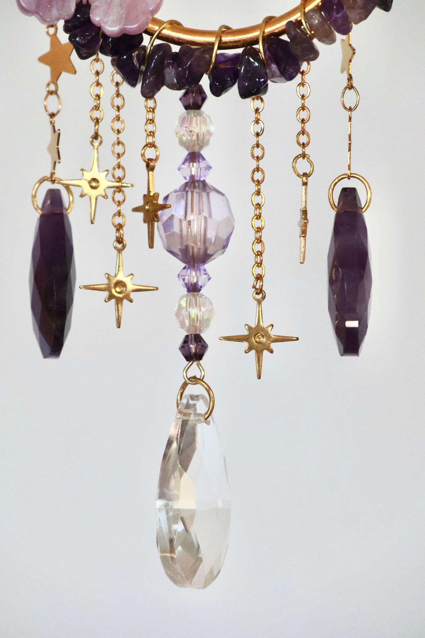 Crystal Sun Catcher - Gold - 008