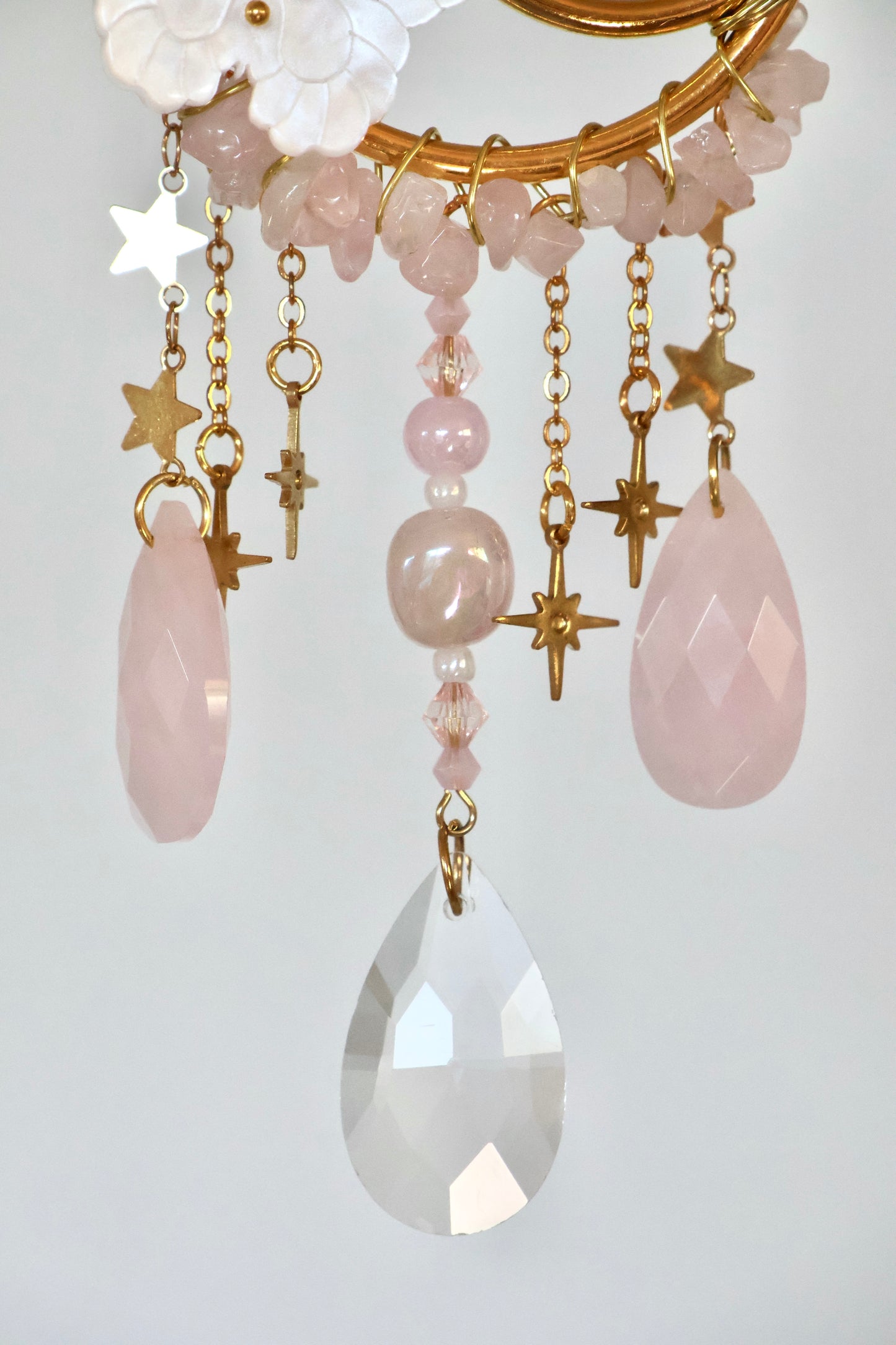 Crystal Sun Catcher - Gold - 009