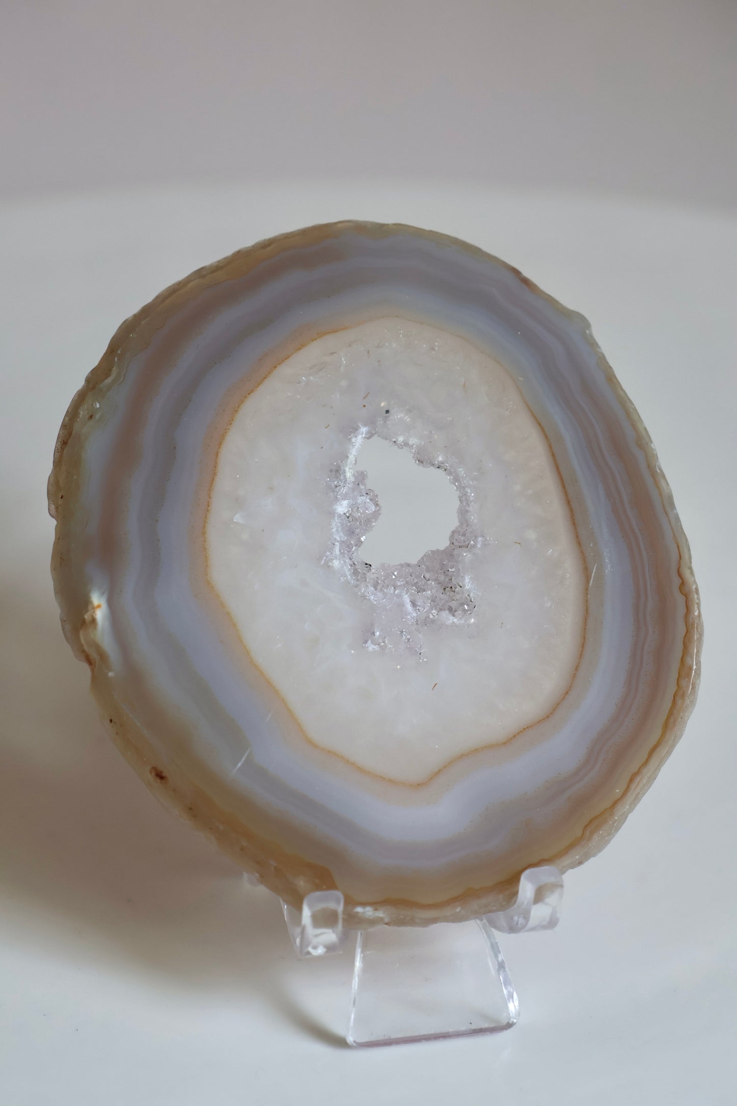 Agate Slice on stand 001
