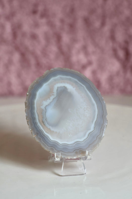 Agate Slice on stand 002