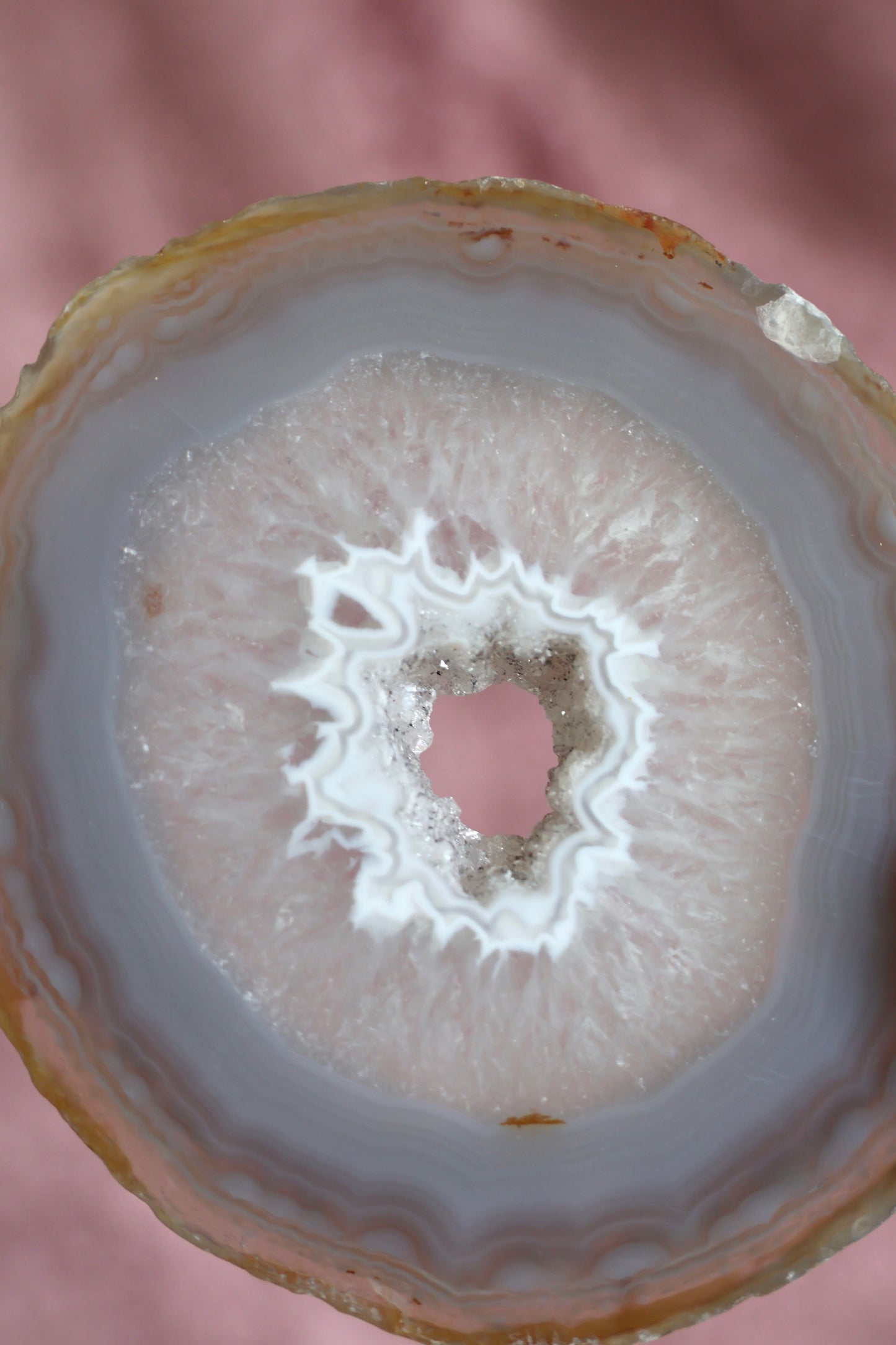 Agate Slice on stand 004