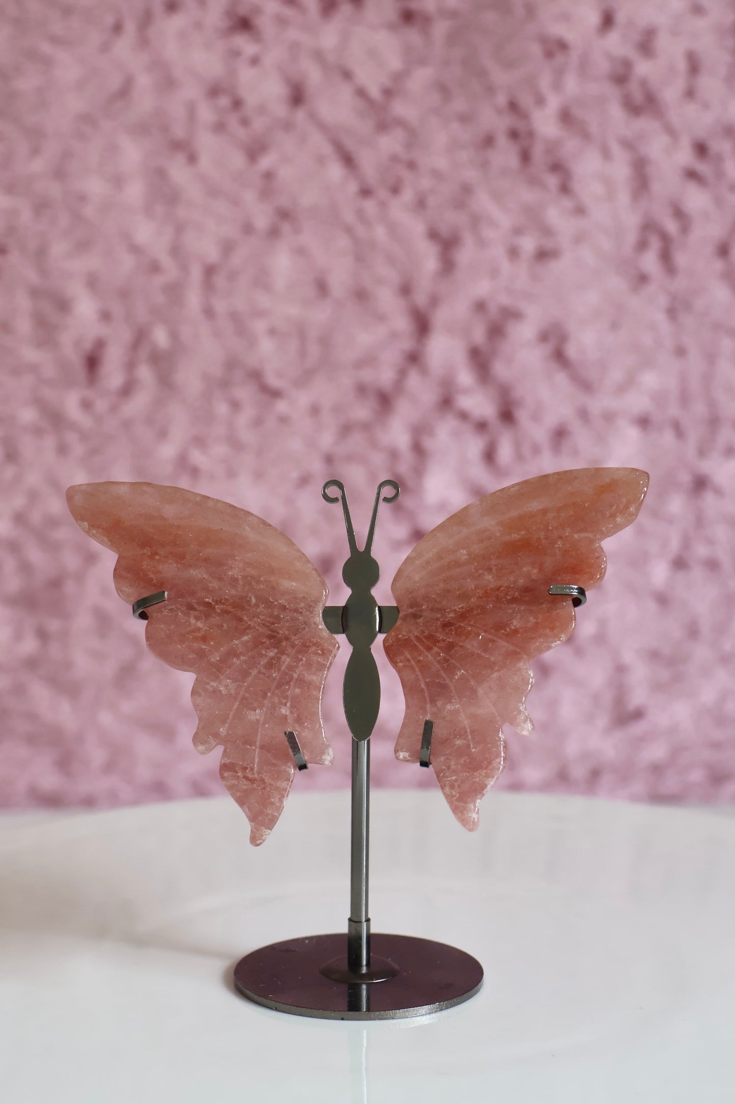 Butterfly Wings - Strawberry Quartz (B)