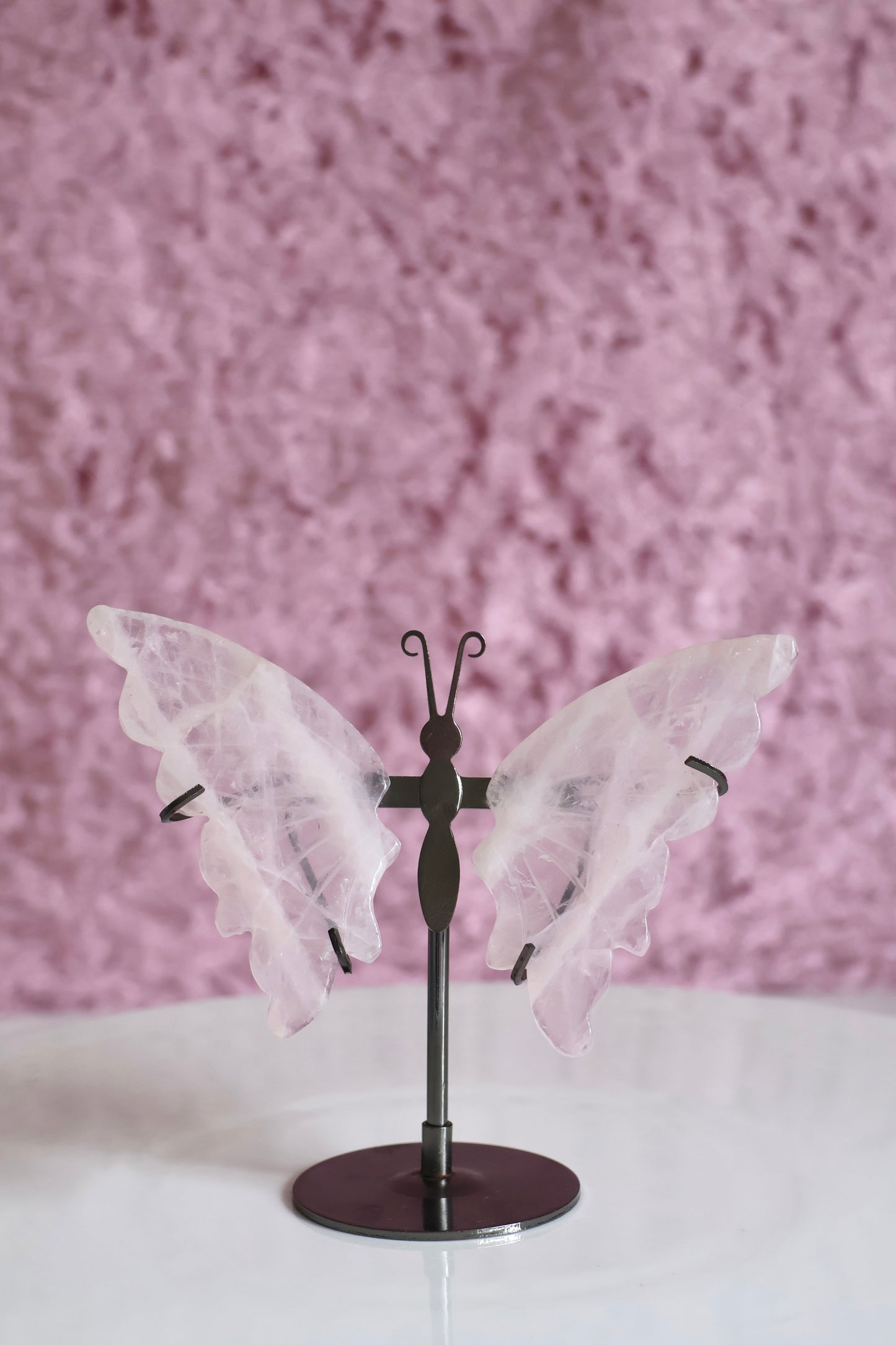 Butterfly Wings - Rose Quartz (M)